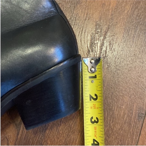 Via Spiga Shoes Cayla Black Leather Low Heel Zipper Ankle Boots New size 8.5 - Picture 13 of 13